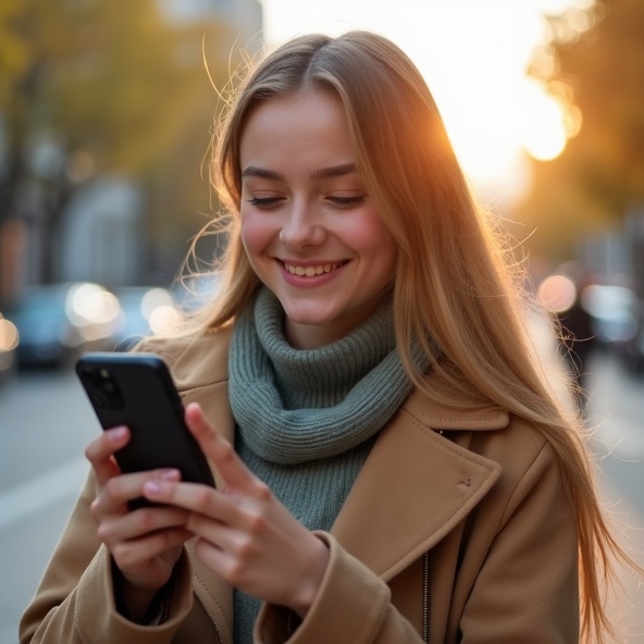 Persona usando smartphone